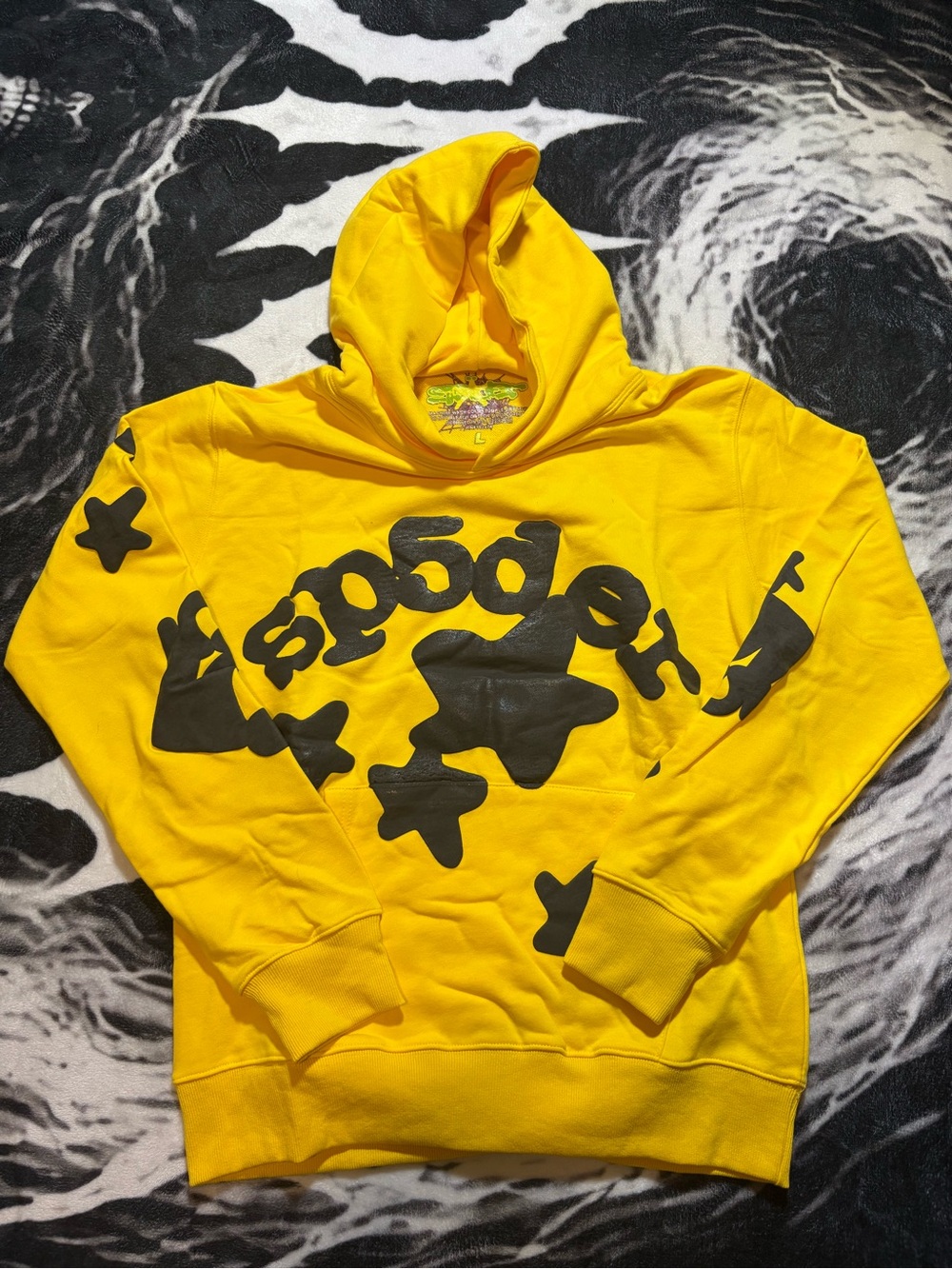 Yellow Sp5der Hoodie M